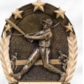 Five Star Oval Resin Sculpture Award (Baseball/ Male)